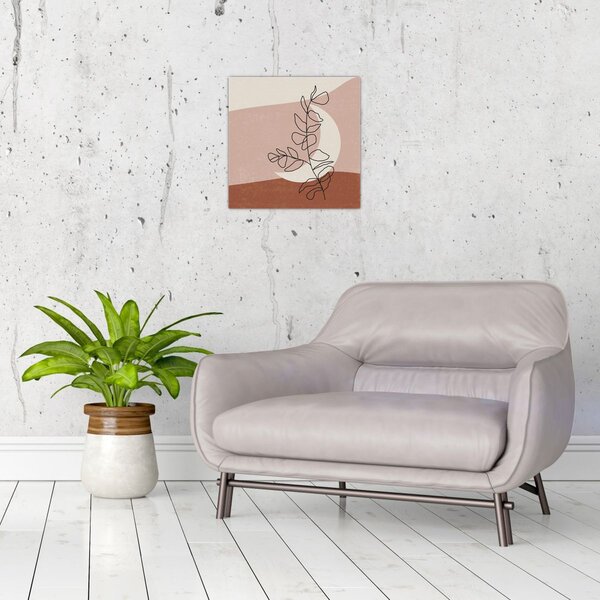 Obraz - Boho listy N⁰2 (30x30 cm)
