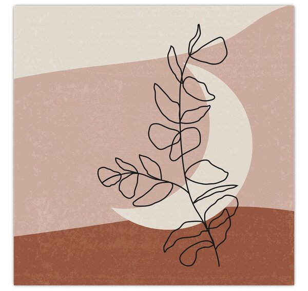 Obraz - Boho listy N⁰2 (30x30 cm)