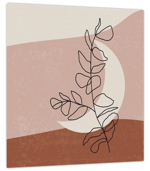 Obraz - Boho listy N⁰2 (30x30 cm)