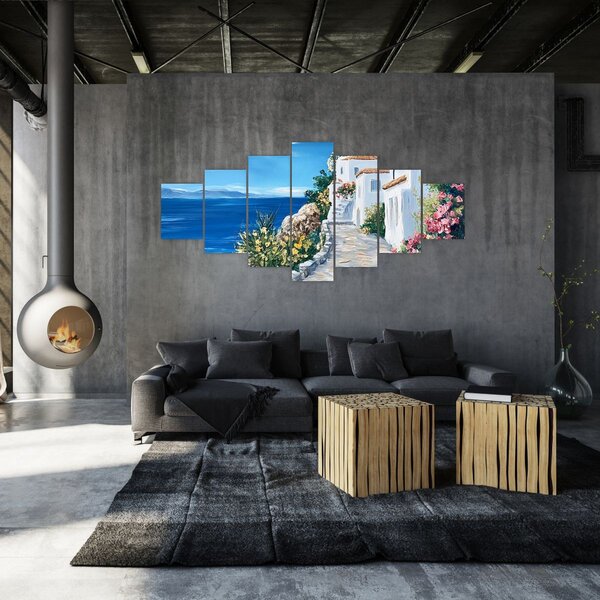Obraz - Ulička u moře (210x100 cm)