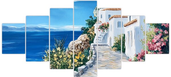 Obraz - Ulička u moře (210x100 cm)