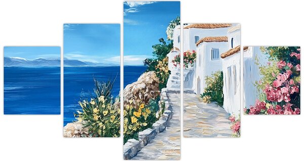 Obraz - Ulička u moře (125x70 cm)