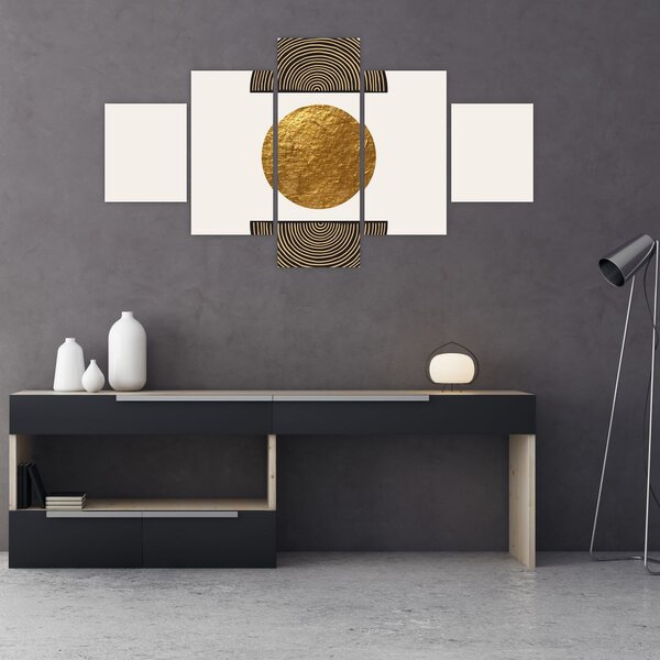 Obraz - Zlatý ornament N⁰1 (125x70 cm)