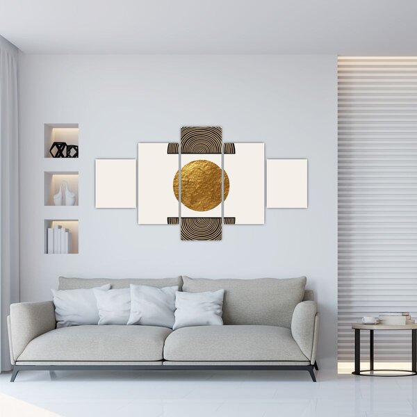 Obraz - Zlatý ornament N⁰1 (125x70 cm)