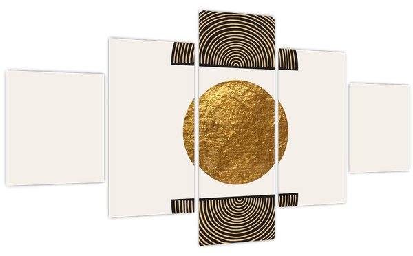 Obraz - Zlatý ornament N⁰1 (125x70 cm)