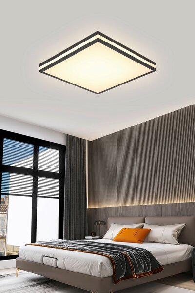 STROPNÍ LED SVÍTIDLO, 45/45/7,5 cm Novel - Stropní svítidla