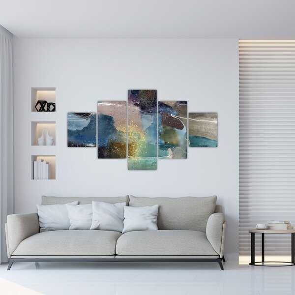 Obraz - Akvarelová abstrakce (125x70 cm)
