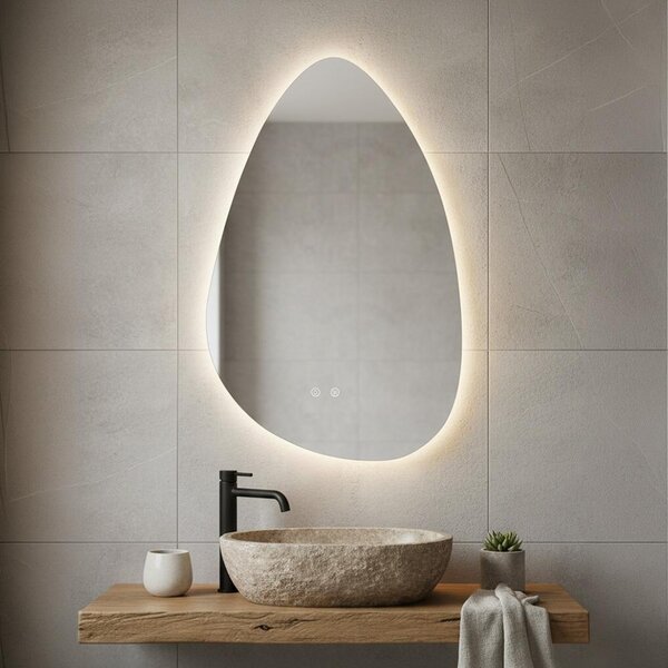LED zrcadlo AVENBERG DROPLET 50×80
