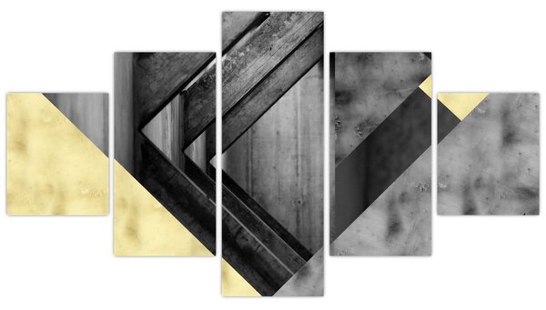 Obraz - Texturované tvary (125x70 cm)