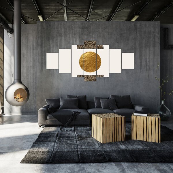 Obraz - Zlatý ornament N⁰1 (210x100 cm)