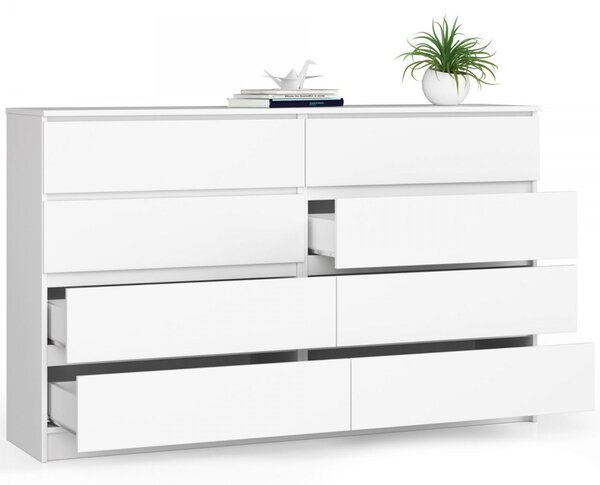 Komoda K160 8SZ - bílá