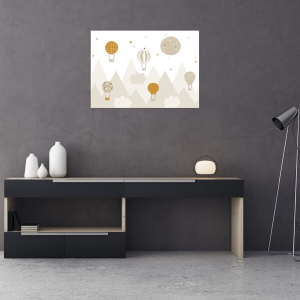 Obraz - Létající balóny (70x50 cm)