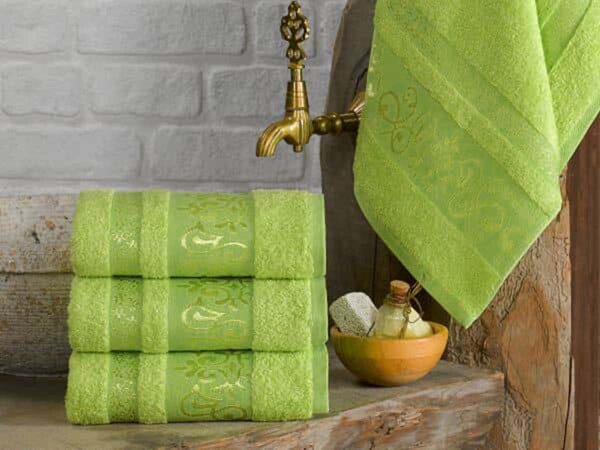 XPOSE® Bambusový ručník CATANIA - limetkový 50x90 cm
