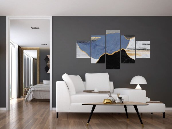 Obraz - Texturované tvary (125x70 cm)