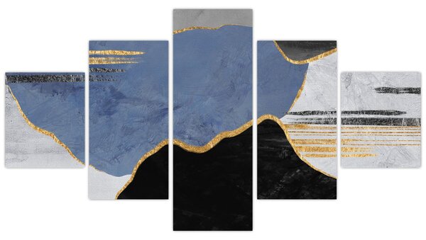 Obraz - Texturované tvary (125x70 cm)
