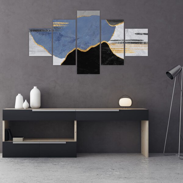 Obraz - Texturované tvary (125x70 cm)