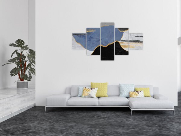 Obraz - Texturované tvary (125x70 cm)