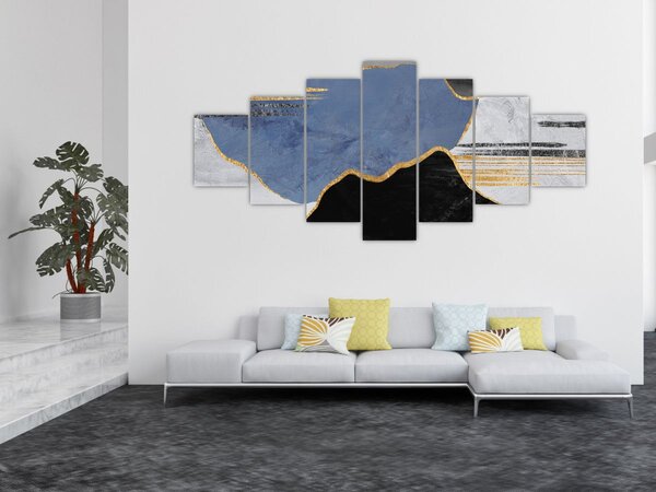 Obraz - Texturované tvary (210x100 cm)