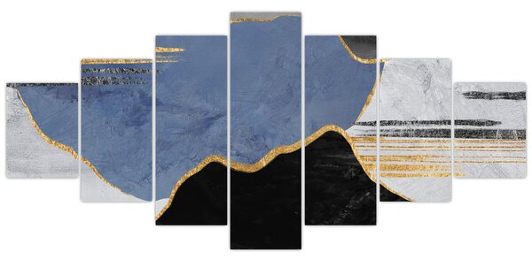 Obraz - Texturované tvary (210x100 cm)