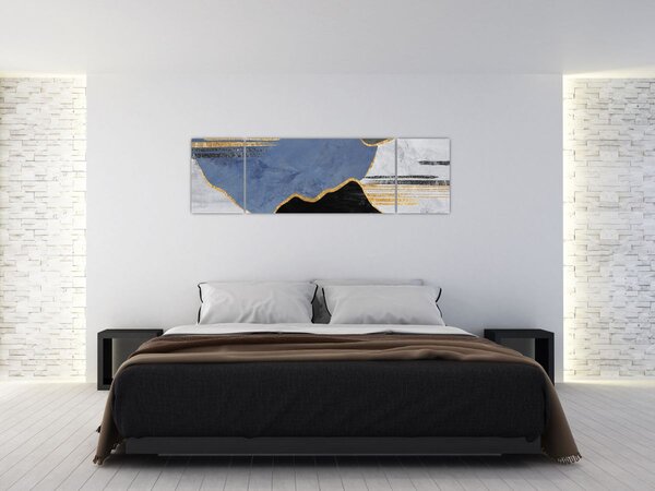 Obraz - Texturované tvary (170x50 cm)