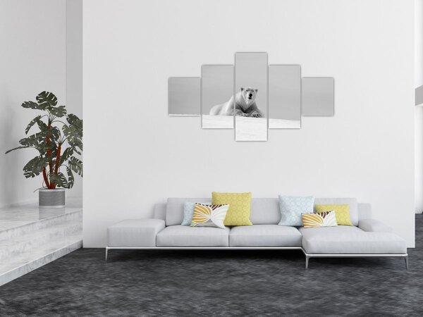 Obraz - Lední medvěd (125x70 cm)