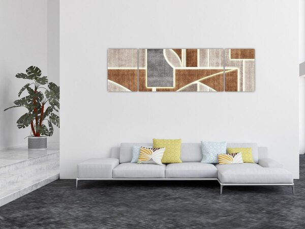 Obraz - Tvary (170x50 cm)