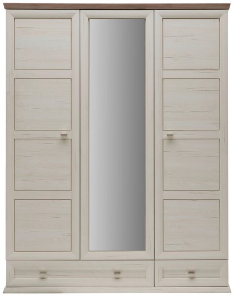 SKŘÍŇ NA ODĚV, barvy pinie, světle šedá, 154/196,7/60,5 cm Hom`in - Skříně na oblečení
