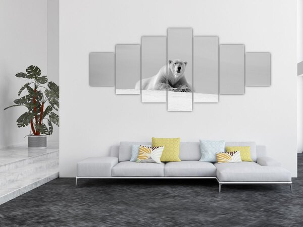 Obraz - Lední medvěd (210x100 cm)