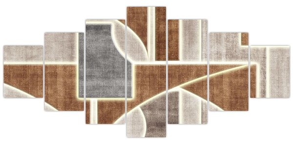 Obraz - Tvary (210x100 cm)