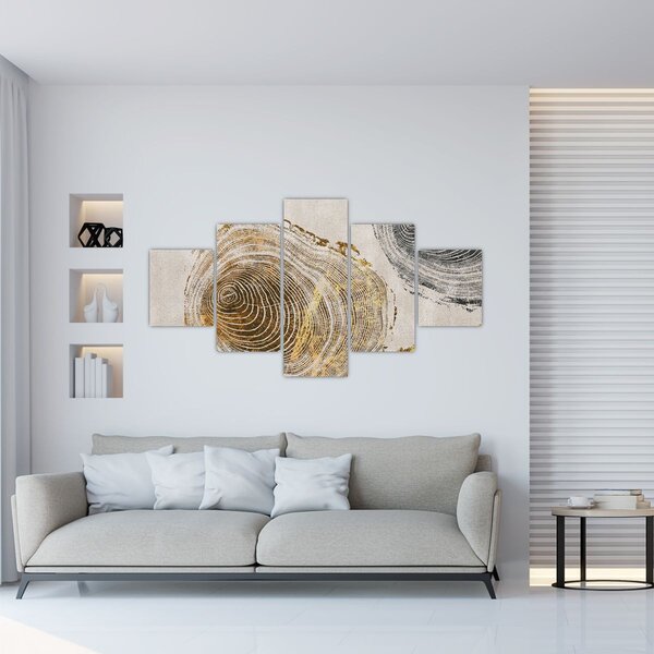 Obraz - Abstrakce kmenů (125x70 cm)