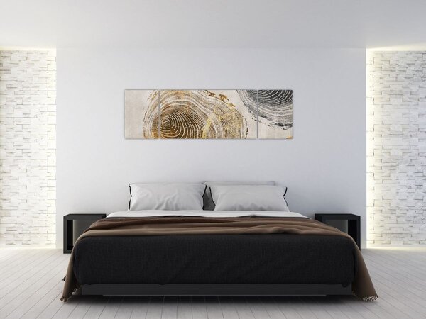 Obraz - Abstrakce kmenů (170x50 cm)