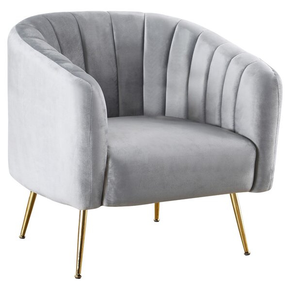 Designové křeslo Bagie (šedá)