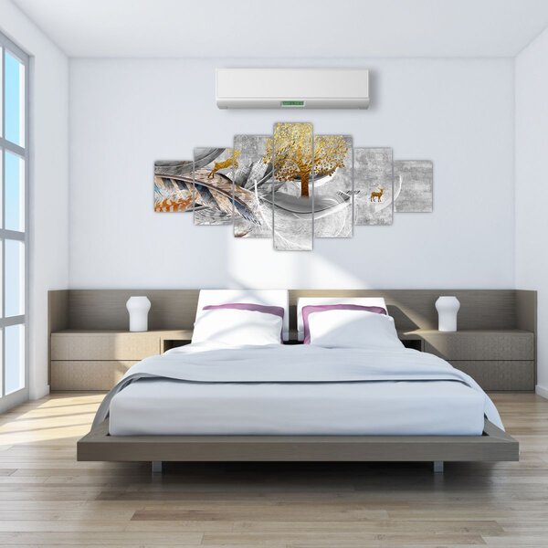 Obraz - Koláž (210x100 cm)