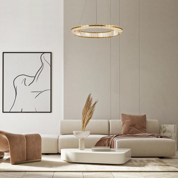 Maytoni Závěsné LED svítidlo Krone 3000K, pr.62cm, 36W
