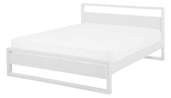 Manželská postel 140 cm GIACOMO (s roštem) (bílá). 1007285