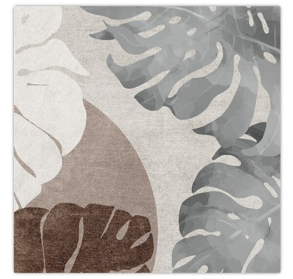 Obraz - Design s listy (30x30 cm)