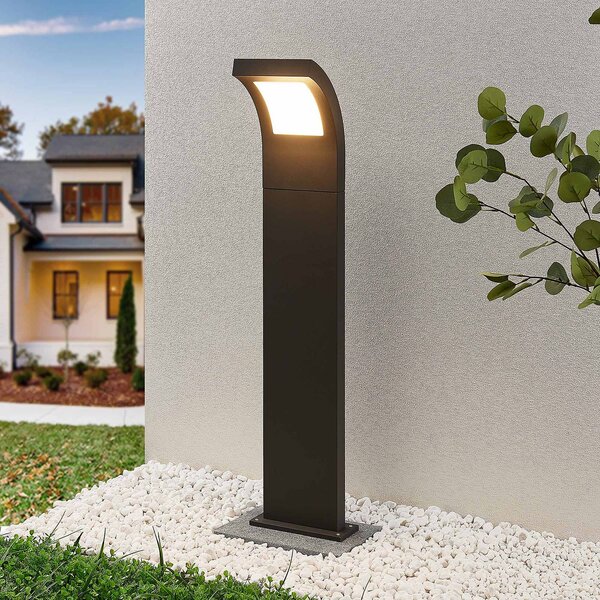 Arcchio Advik LED projektor, 100 cm, antracit, kov, IP65, Černá, Hliník, Moderní