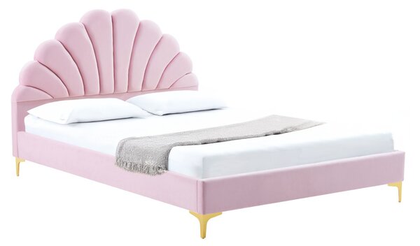 Manželská postel 140 cm Isador (růžová)