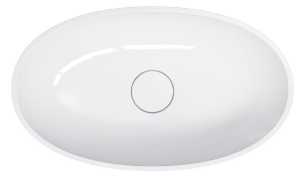 Omnires Shell M+ umyvadlo 60x35 cm oválné na pult bílá lesk SHELLUNBP