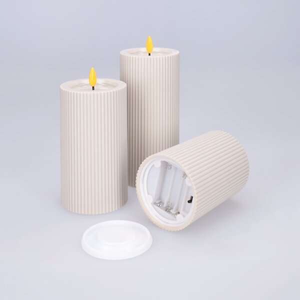 BRILAGI - SADA 3x LED Svíčka LED/3xAAA krémová