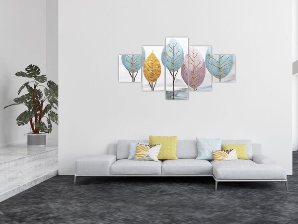Obraz - Designové stromy (125x70 cm)