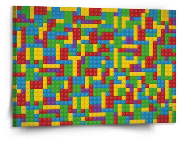 Sablio Obraz Barevná stavebnice - 150x110 cm