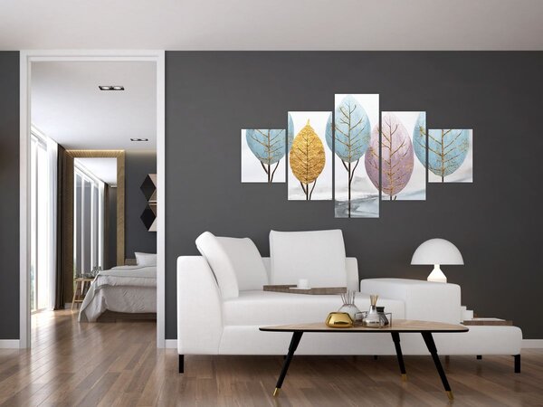 Obraz - Designové stromy (125x70 cm)