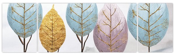 Obraz - Designové stromy (170x50 cm)
