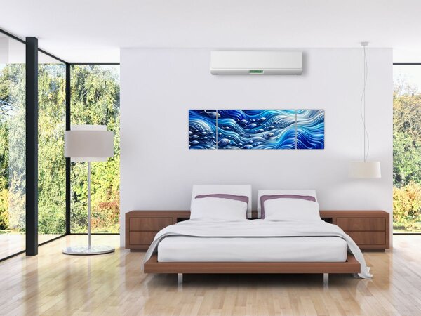 Obraz - Ryby ve vlnách (170x50 cm)