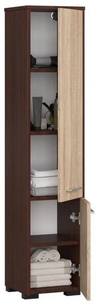 Koupelnová skříňka FIN 2D - wenge/dub sonoma