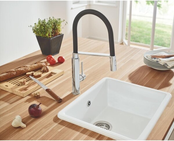 GROHE 31491000 - Dřezová baterie CONCETTO s profesionální sprchou lesklý chrom