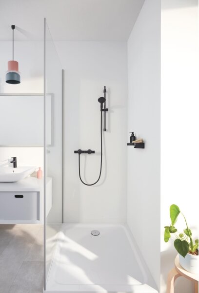 GROHE 411072430 - Polička do sprchy START CUBE 200 mm černá