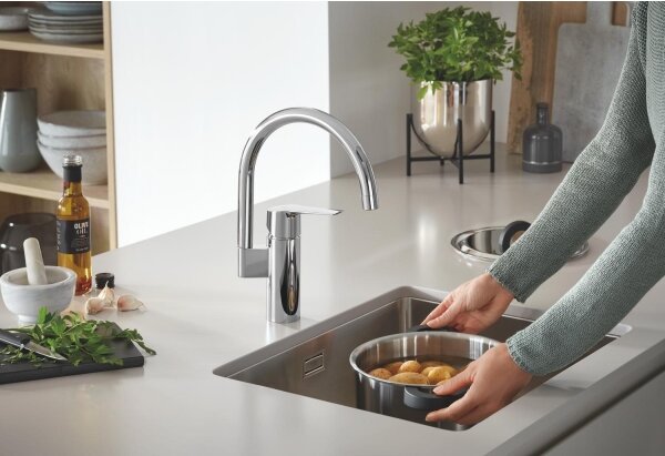GROHE 30469000 - Dřezová baterie START vysoká výpusť lesklý chrom