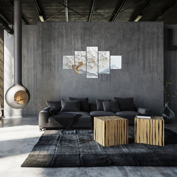 Obraz - 3D elegantní strom života (125x70 cm)